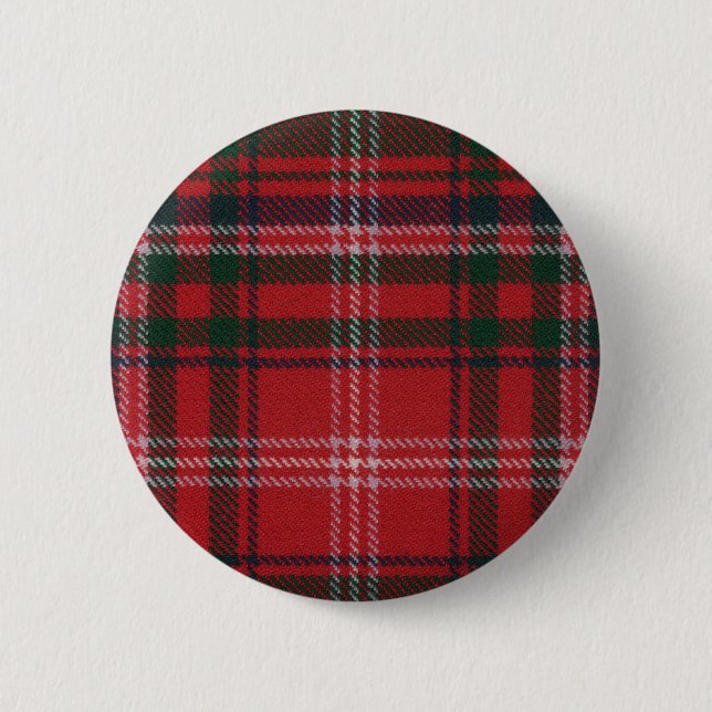 Clan MacDougall Tartan Button (Front)