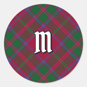 Clan MacDougall Tartan Classic Round Sticker