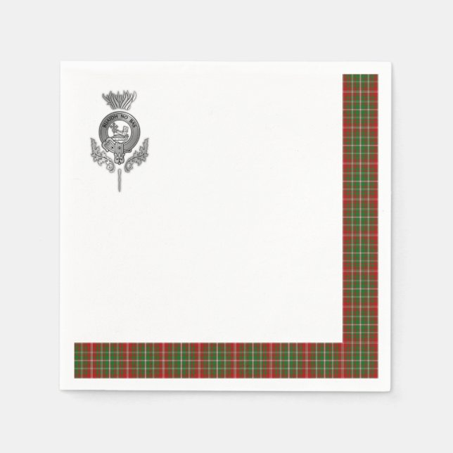 Clan MacDougall Tartan Napkin (Front)