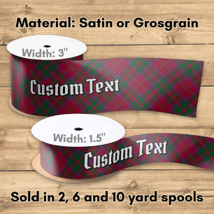 Clan MacDougall Tartan Satin Ribbon