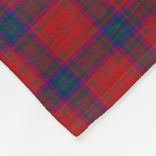 Clan MacDougall Tartan Scottish Red Plaid Fleece Blanket