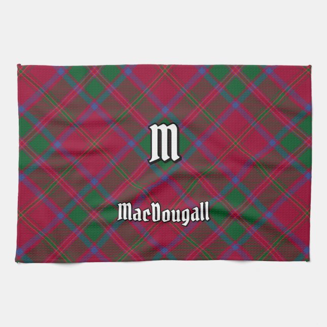 Clan MacDougall Tartan Tea Towel (Horizontal)