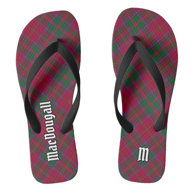 Clan MacDougall Tartan Thongs (Footbed)