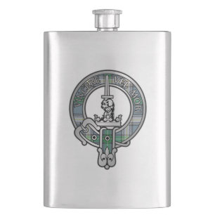 Clan MacDowall Crest & Tartan Flask