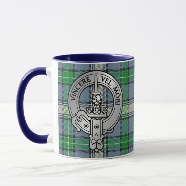 Clan MacDowall Crest & Tartan Mug (Left)