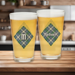 Clan MacDowall Tartan Glass