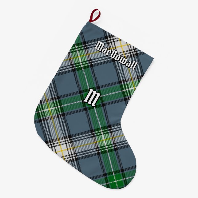 Clan MacDowall Tartan Large Christmas Stocking (Front (Hanging))