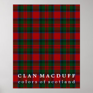 Clan MacDuff Colours of Scotland Tartan Poster