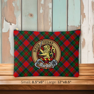 Clan MacDuff Crest over Tartan Accessory Pouch