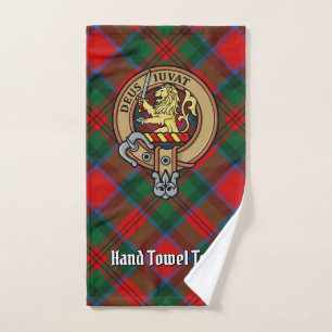 Clan MacDuff Crest over Tartan Bath Towel Set
