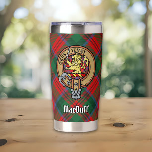 Clan MacDuff Crest over Tartan Insulated Tumbler