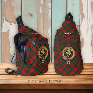 Clan MacDuff Crest over Tartan Sling Bag