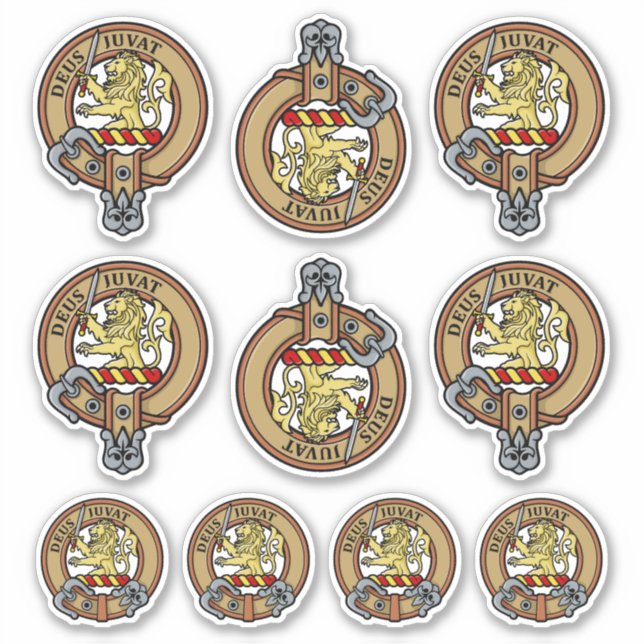 Clan MacDuff Crest Sticker Set (Front)