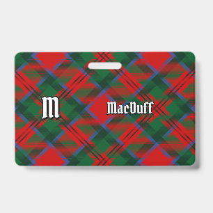 Clan MacDuff Tartan ID Badge