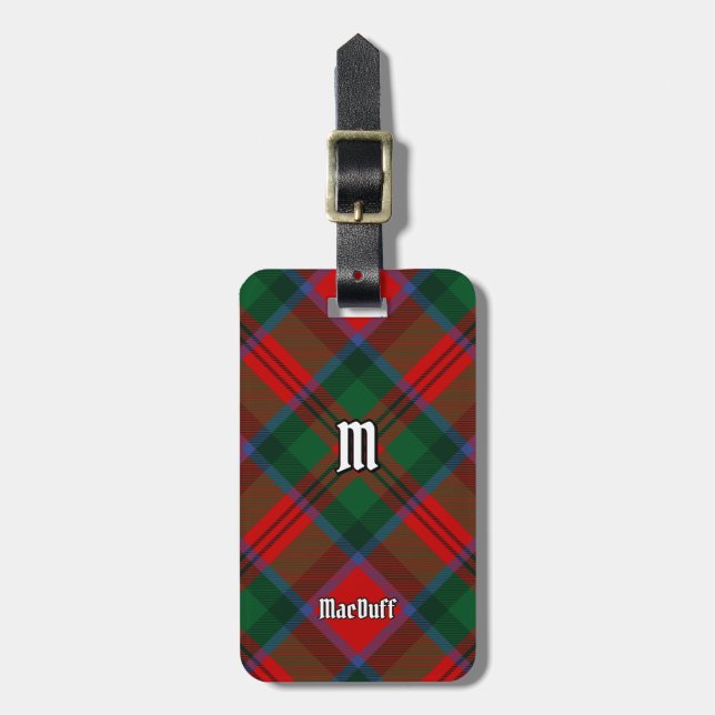 Clan MacDuff Tartan Luggage Tag (Front Vertical)