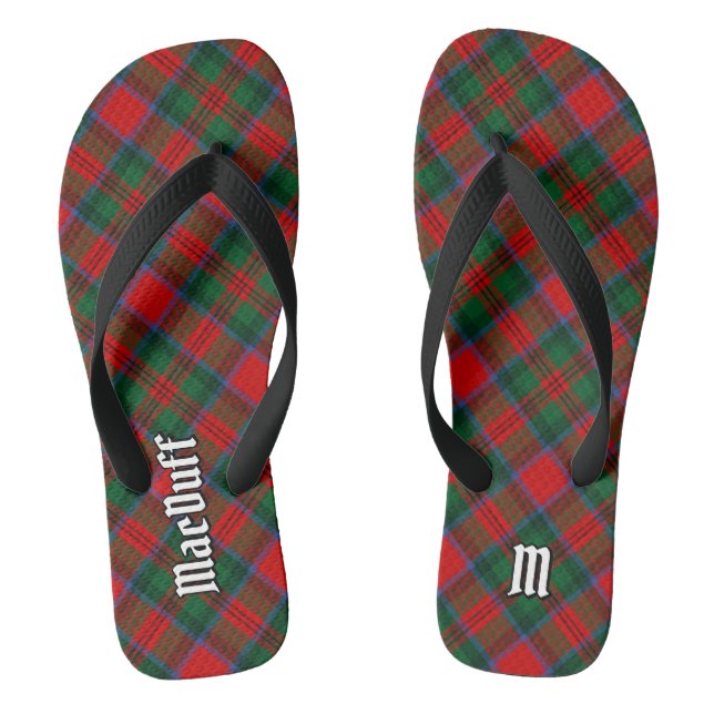 Clan MacDuff Tartan Thongs (Footbed)