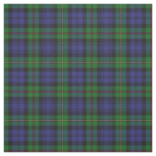 Clan MacEwen Scottish Tartan Plaid Fabric (Swatch)