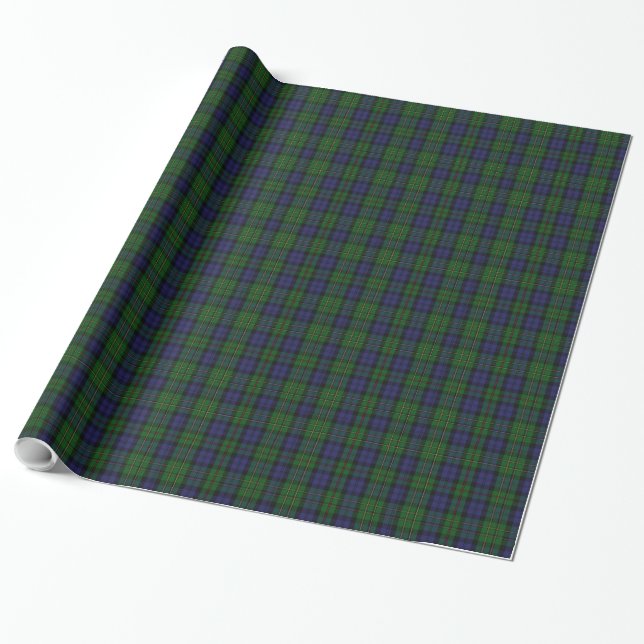 Clan MacEwen Tartan Plaid Wrapping Paper (Unrolled)