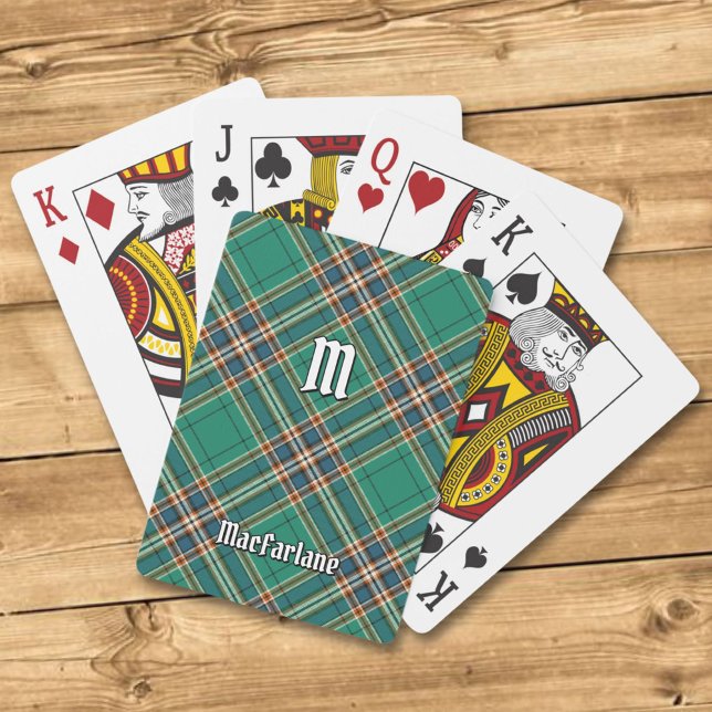 Clan MacFarlane Ancient Hunting Tartan Playing Cards (Creator Uploaded)