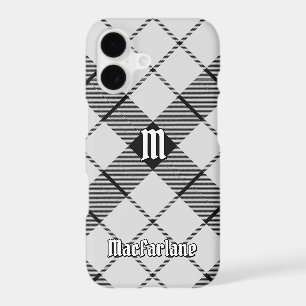 Clan MacFarlane Black and White Tartan