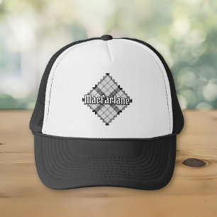 Clan MacFarlane Black and White Tartan Trucker Hat