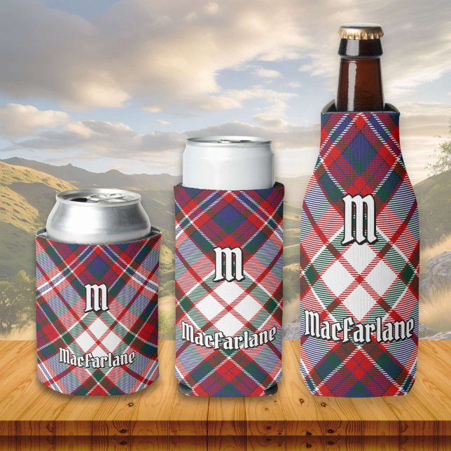 Clan MacFarlane Dress Tartan Can Cooler (Creator Uploaded)