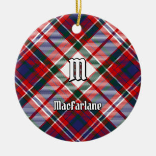 Clan MacFarlane Dress Tartan Ceramic Ornament