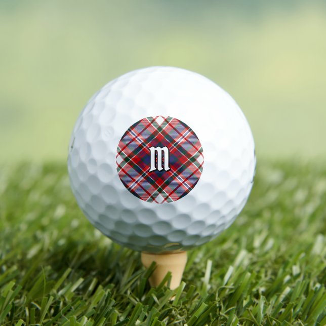 Clan MacFarlane Dress Tartan Golf Balls (Insitu Tee)