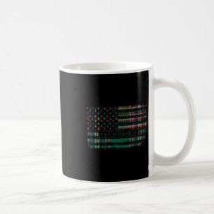 Clan Macfarlane Hunting Scottish Tartan Us Flag Sc Coffee Mug