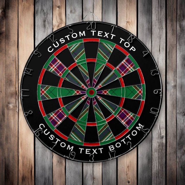 Clan MacFarlane Modern Hunting Tartan Dartboard (Creator Uploaded)