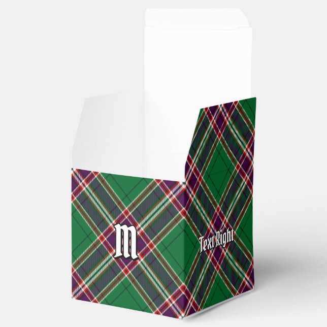 Clan MacFarlane Modern Hunting Tartan Favour Box (Opened)