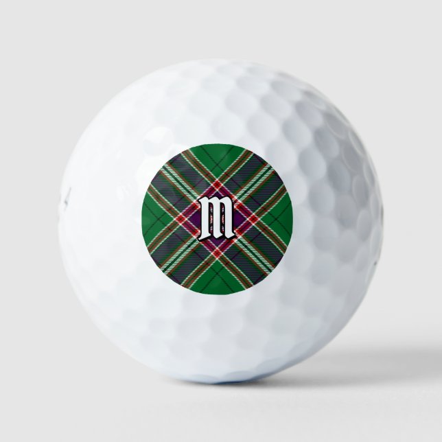 Clan MacFarlane Modern Hunting Tartan Golf Balls (Front)