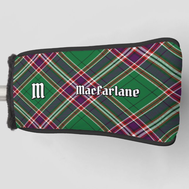 Clan MacFarlane Modern Hunting Tartan Golf Head Cover (Front)