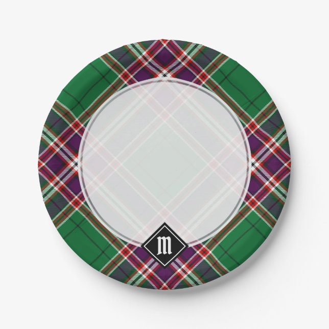 Clan MacFarlane Modern Hunting Tartan Paper Plate (Front)