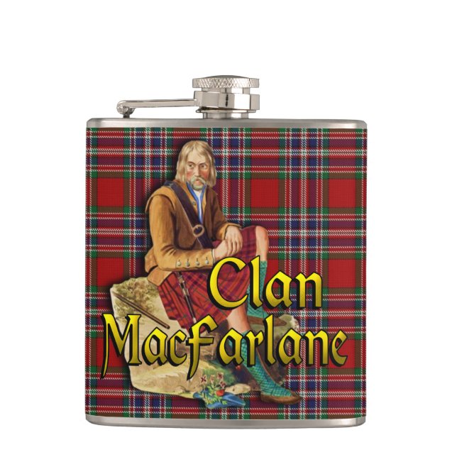 Clan MacFarlane Old Scotland Flask (Front)