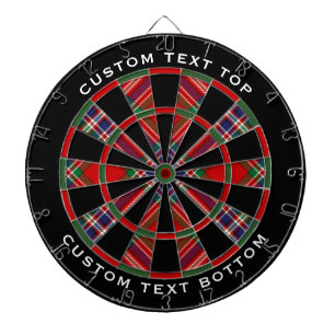 Clan MacFarlane Red Tartan Dartboard