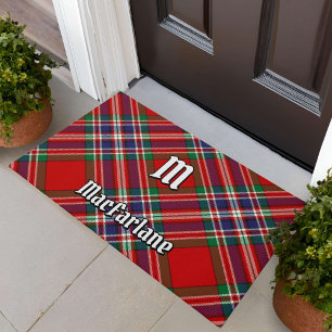 Clan MacFarlane Red Tartan Doormat