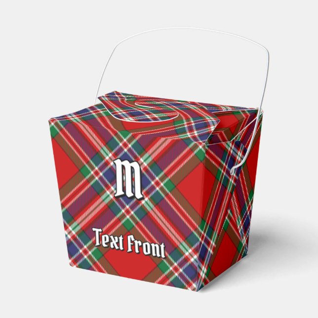 Clan MacFarlane Red Tartan Favour Box (Front Side)