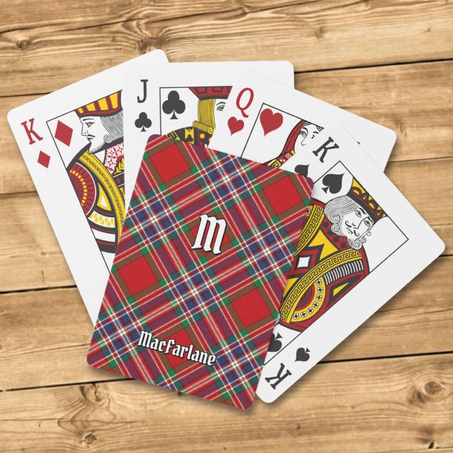 Clan MacFarlane Red Tartan Playing Cards (Creator Uploaded)
