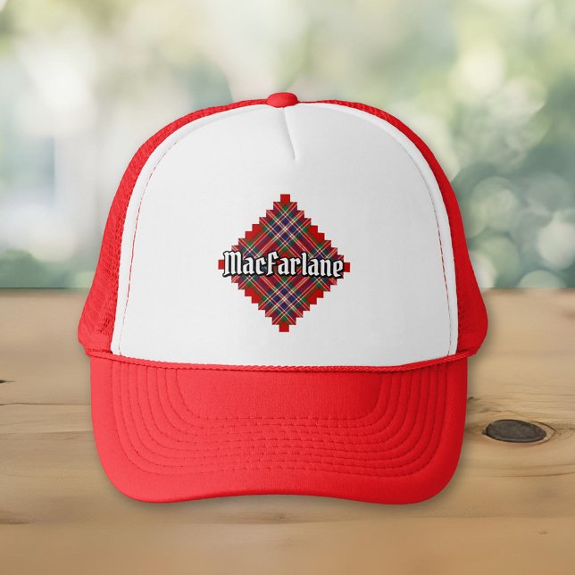 Clan MacFarlane Red Tartan Trucker Hat (Creator Uploaded)