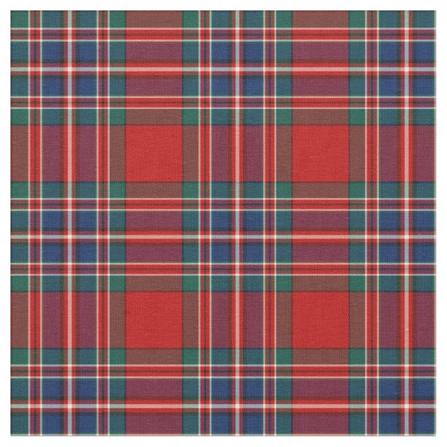 Clan MacFarlane Tartan Fabric (Close Up)