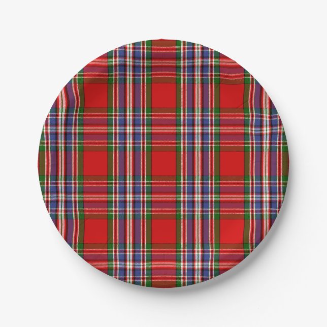 Clan MacFarlane Tartan Paper Plate (Front)