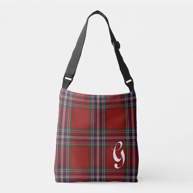 Clan MacFarlane Tartan Plaid Monogrammed Body Bag (Front)