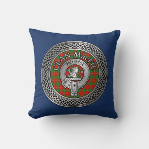 Clan MacFie Crest & Tartan Knot Cushion