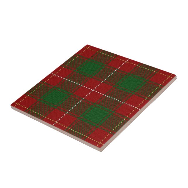 Clan MacFie Scottish Expressions Tartan Ceramic Tile (Side)