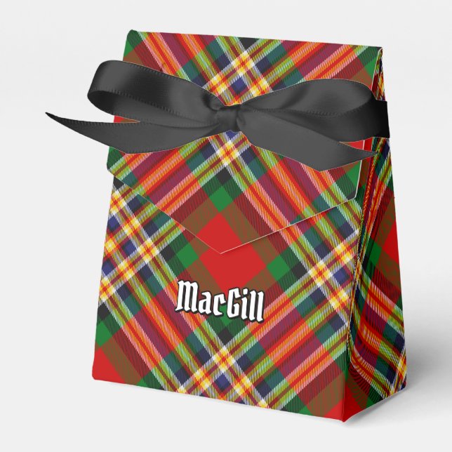 Clan MacGill Tartan Favour Box (Front Side)