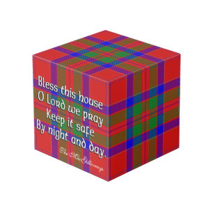 Clan MacGillivray Tartan House Blessing Cube