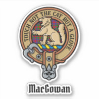 Clan MacGowan Crest over Tartan