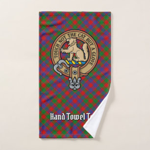 Clan MacGowan Crest over Tartan Bath Towel Set