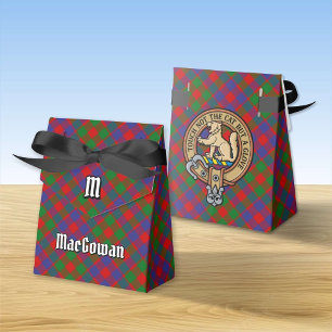 Clan MacGowan Crest over Tartan Favour Box